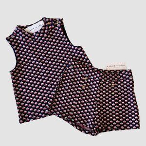NWT Girls Janie and Jack Sailboat Jacquard Matching Set